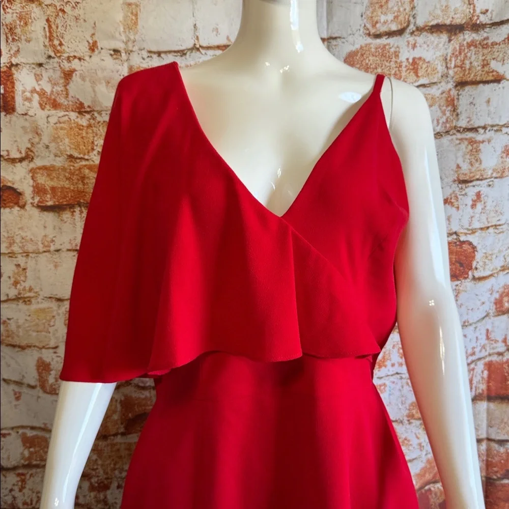 New with Tags Dress the Population Beth Ruffle Sleeve Cocktail Dress - Picture 5 of 8